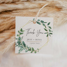 Thank You Tags - Luxury Geometric Framed Greenery