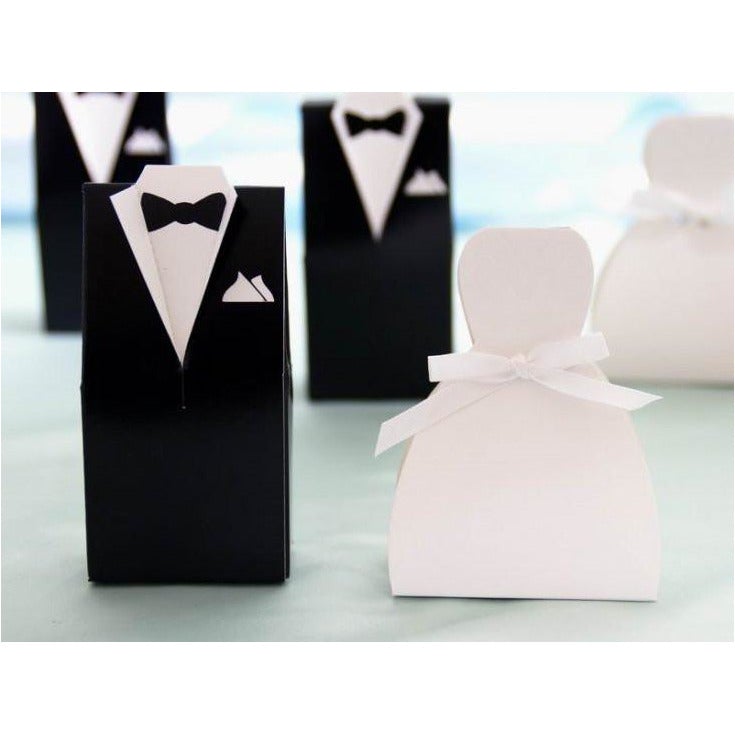 Traditional Gown and Tux Favour Boxes (SOLD IN SETS OF 10), wedding favour