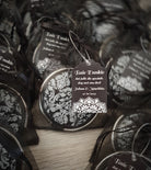 Black and white thank you card