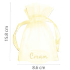 Cream organza bag