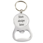Round opener keyring custom design laser engraving
