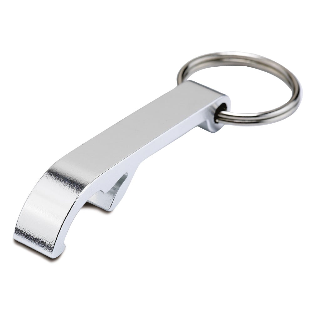 Economy Bottle Opener Keyring, silver, wedding favour
