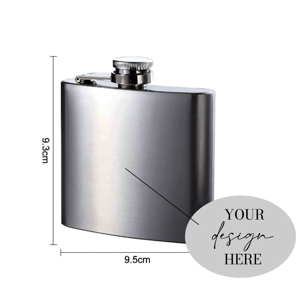 hip flask wedding favour 150ml
