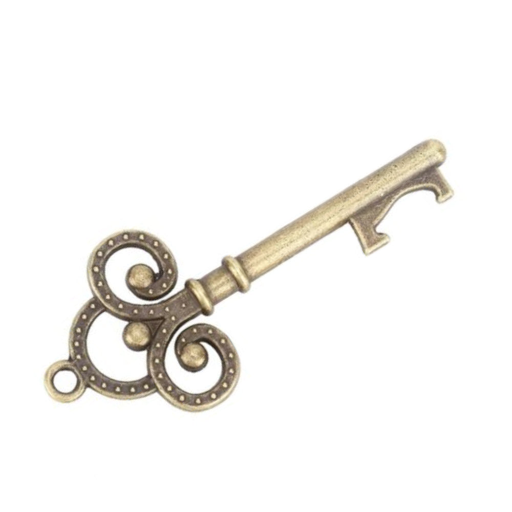Victoria Key Opener Practical Simply Wedding Favours Antique Gold 