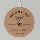 Meant To Bee Honey Favour Thank You Tags Personalise it Simply Design Studio Round Kraft