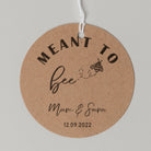 Meant To Bee Favour Thank You Tags Personalise it Simply Design Studio Round Kraft
