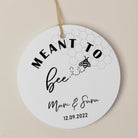 Meant To Bee Favour Thank You Tags Personalise it Simply Design Studio Round White