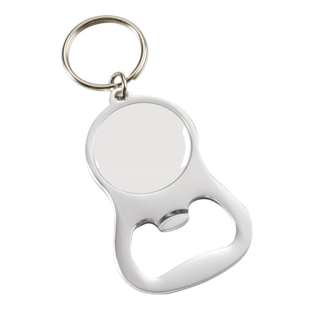 Round Aluminium opener keyring
