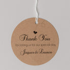 Thank You Tags - Simple Rustic, kraft, brown