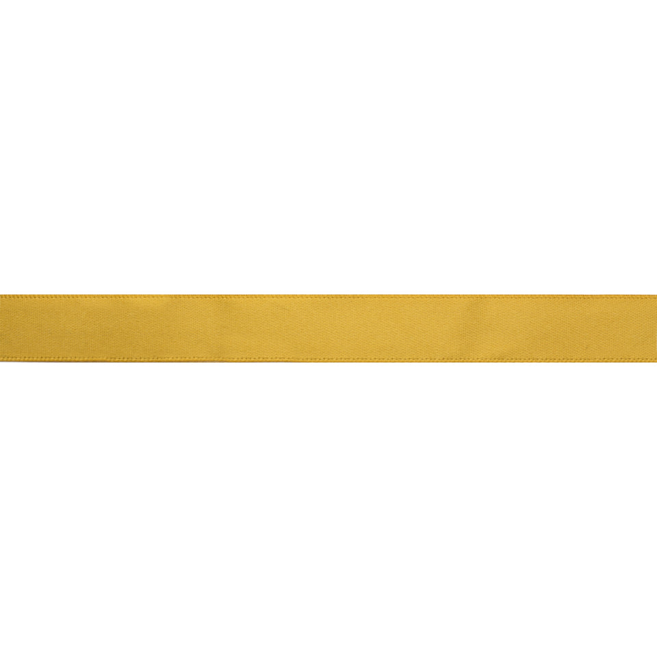 Gold satin ribbon