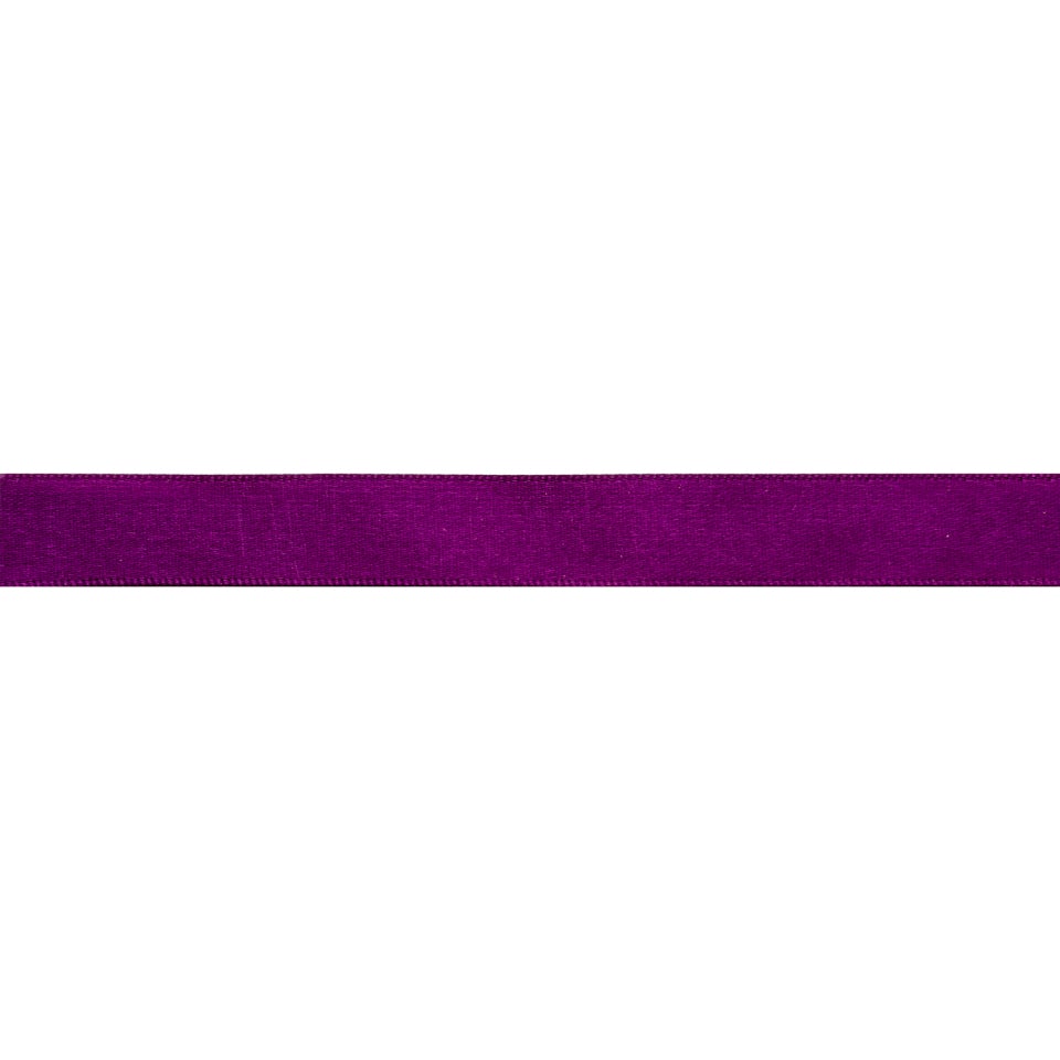 Satin ribbon in plum