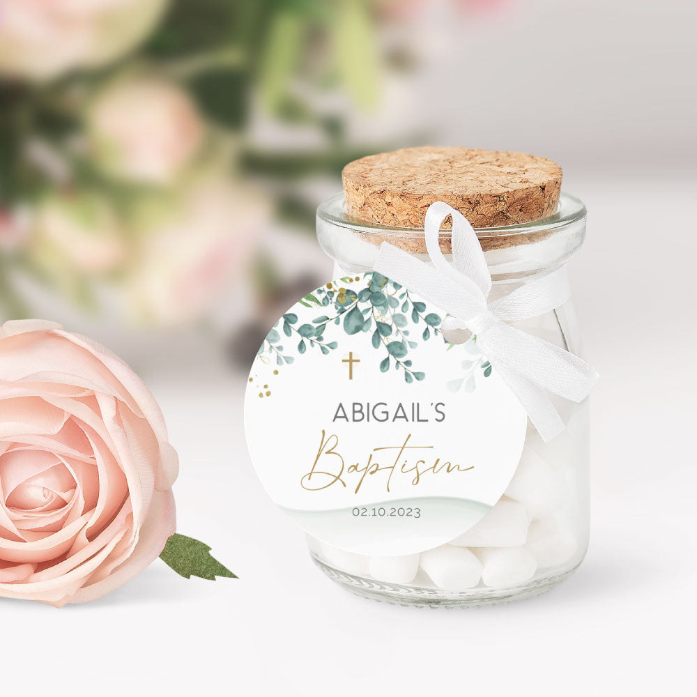 Baptism thank you tags