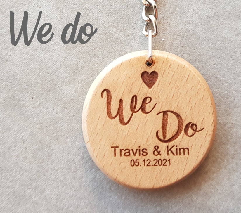 We do with heart design round keyring