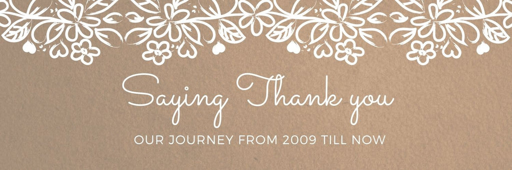 Saying thank you - our journey