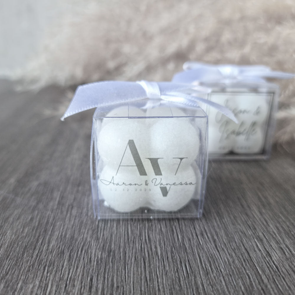 Miniature Bubble Candle Favour in a Gift Box 