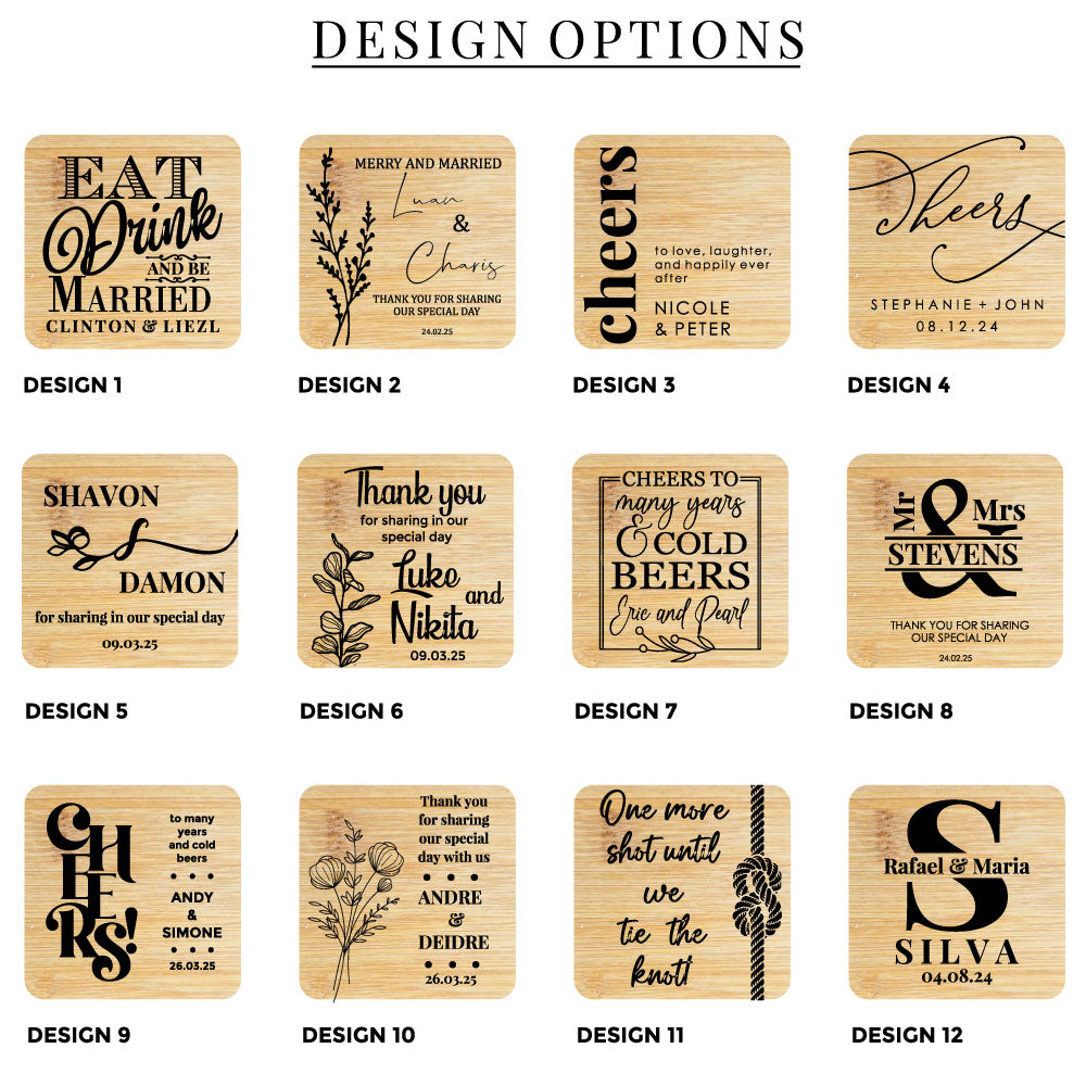 bamboo coaster designs