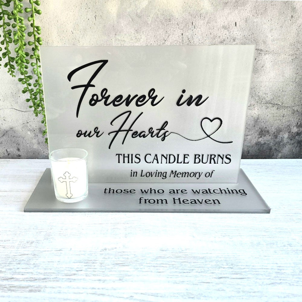 Frosted Acrylic Memorial Sign for a Wedding