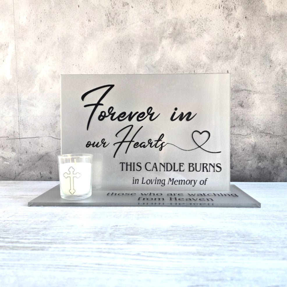Frosted Acrylic Memorial Sign for a Wedding