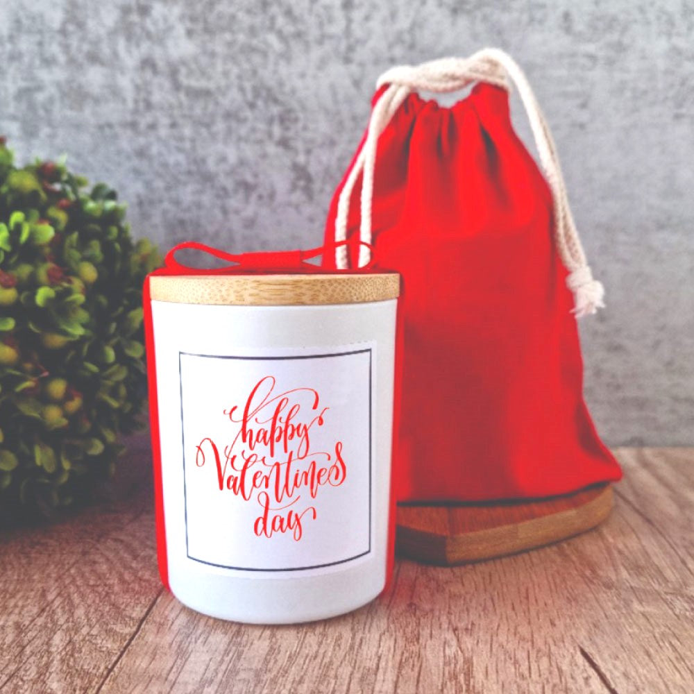 Happy-Valentines-Day-Candle-with-red-gift-bag