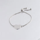 Heart shaped retractable bracelet