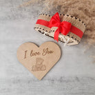 Heart Shaped Wooden Gift Box Keepsake