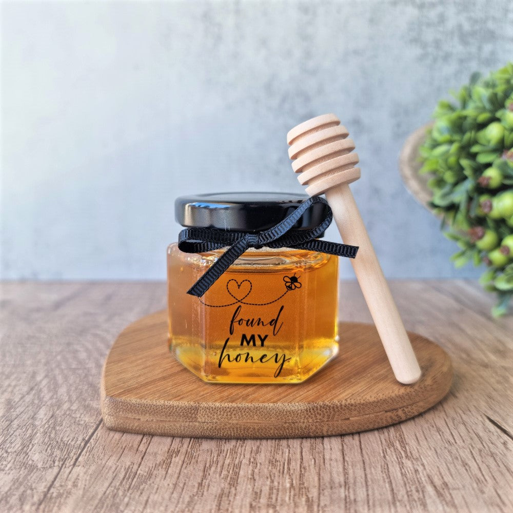 60ml honey jar favour with dipper