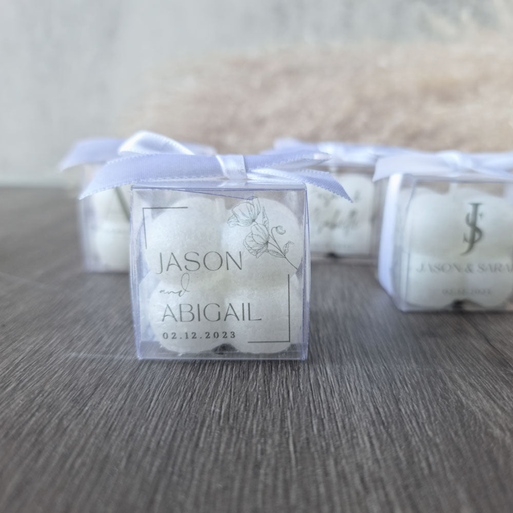 Miniature Bubble Candle Favour in a Gift Box 