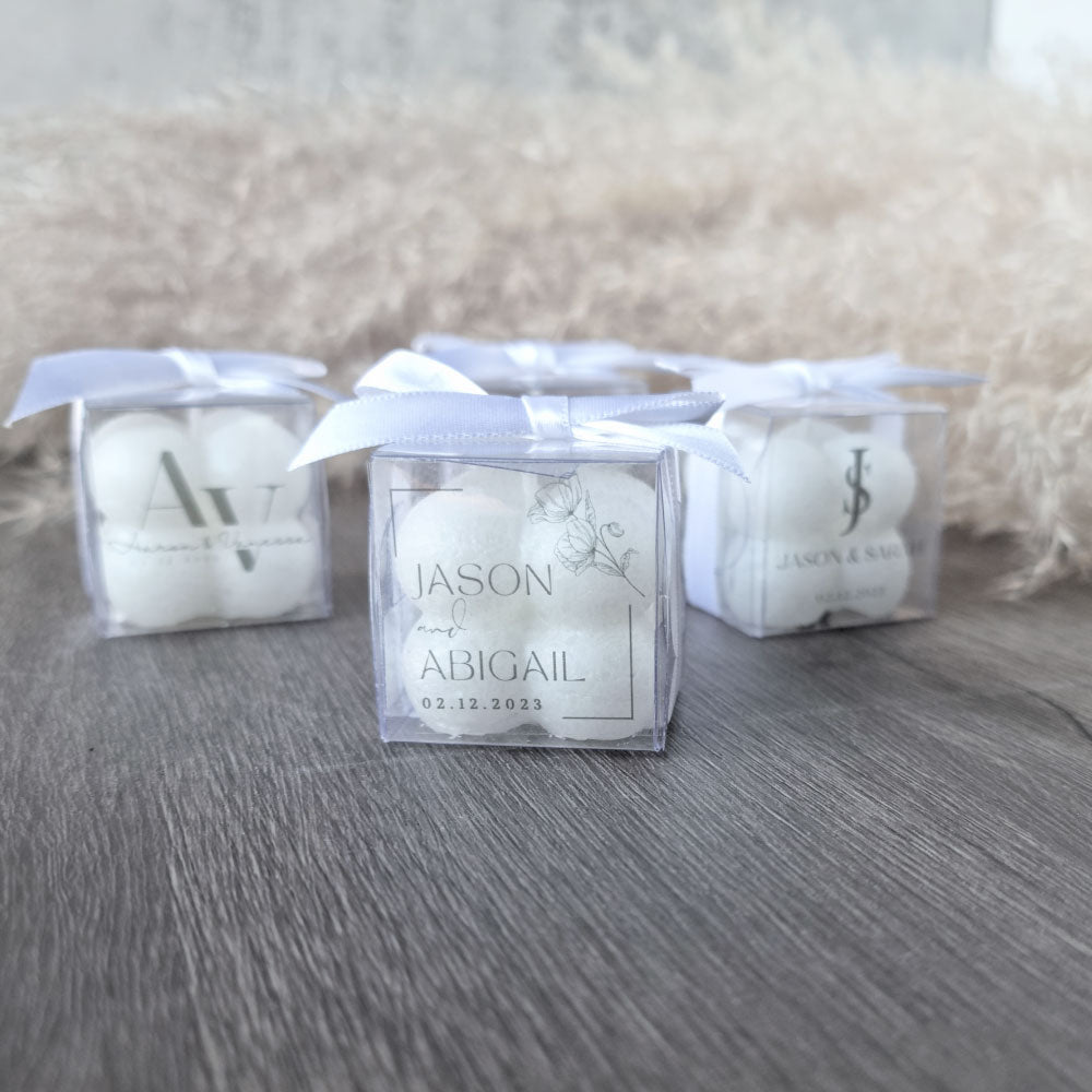 Miniature Bubble Candle Favour in a Gift Box 