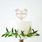 Mr & Mrs-cake-topper with rings