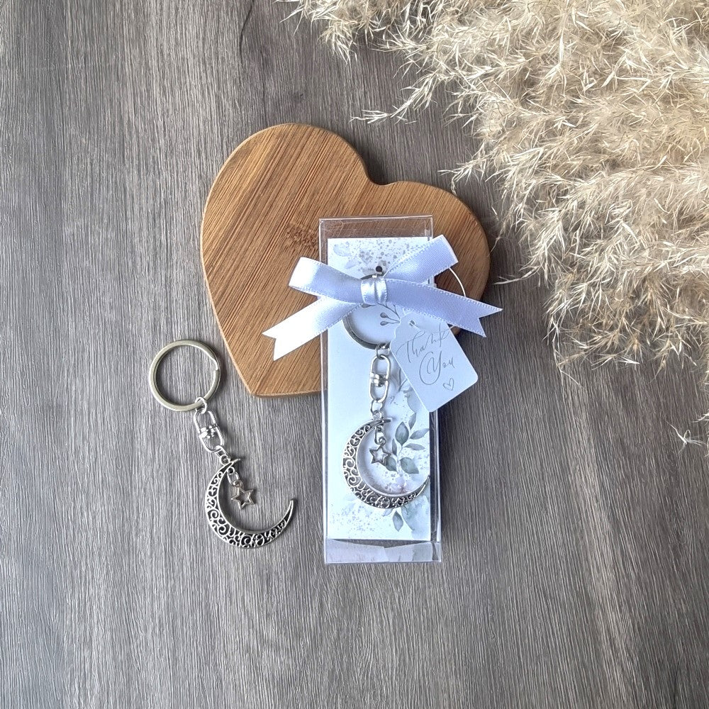 Love you To the Moon Keyring Simply Wedding Favours
