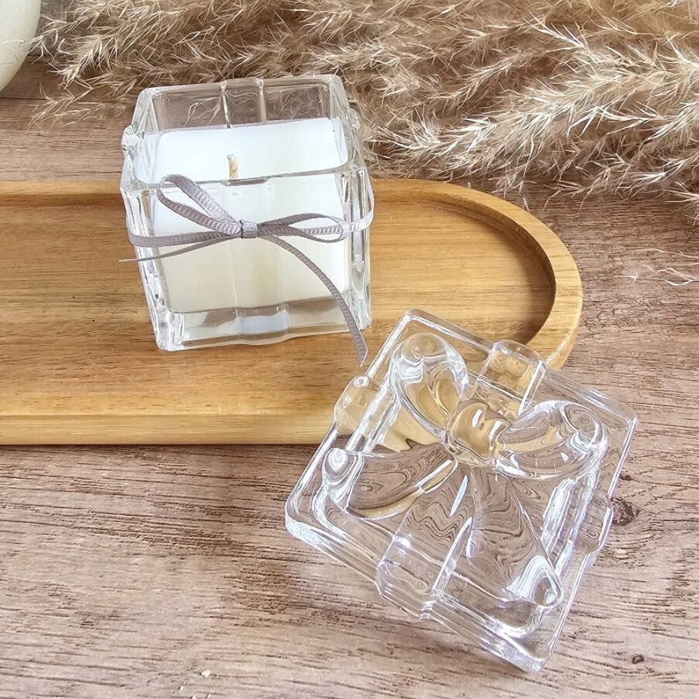 Candle in a keepsake trinket jar