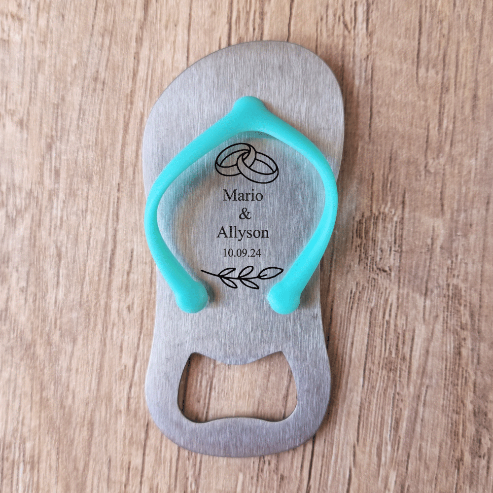 Flip flop bottle opener favor hotsell