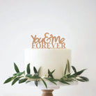 You-and-me-forever cake topper