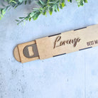 bar blade slide out wooden gift box 