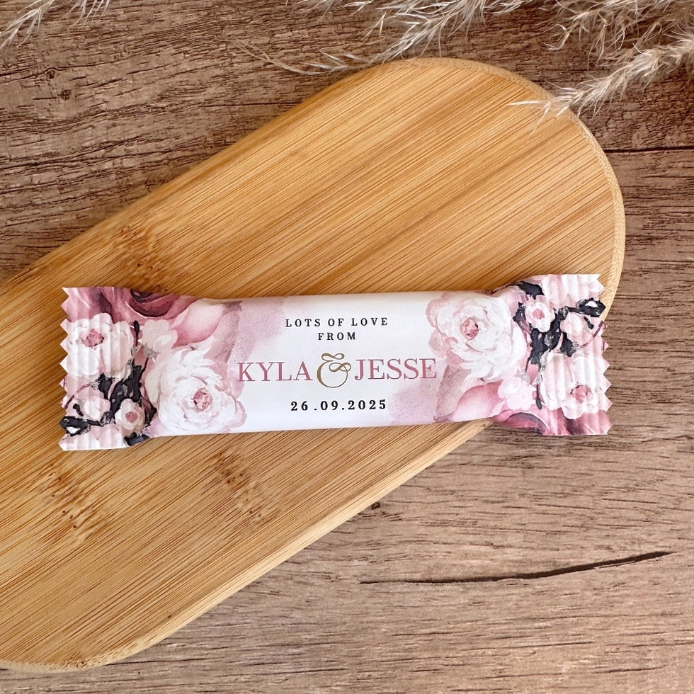 Personalised Wrapped Chocolates - Wedding | Simply Favours – Simply ...