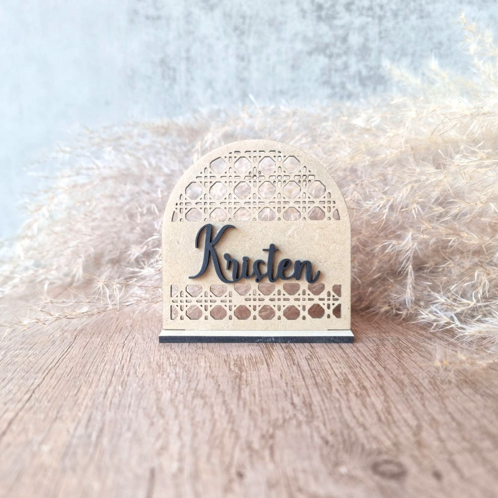 boho inspired name place holder