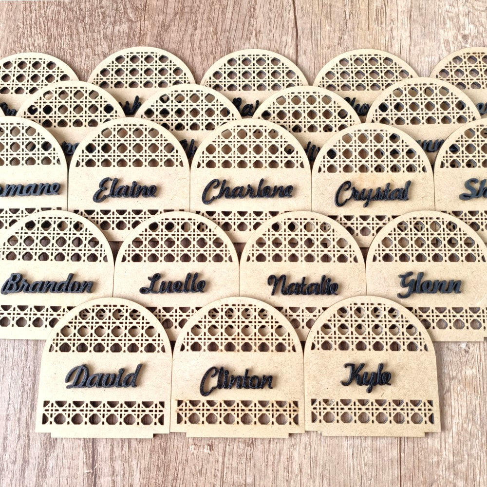 boho inspired name place holder
