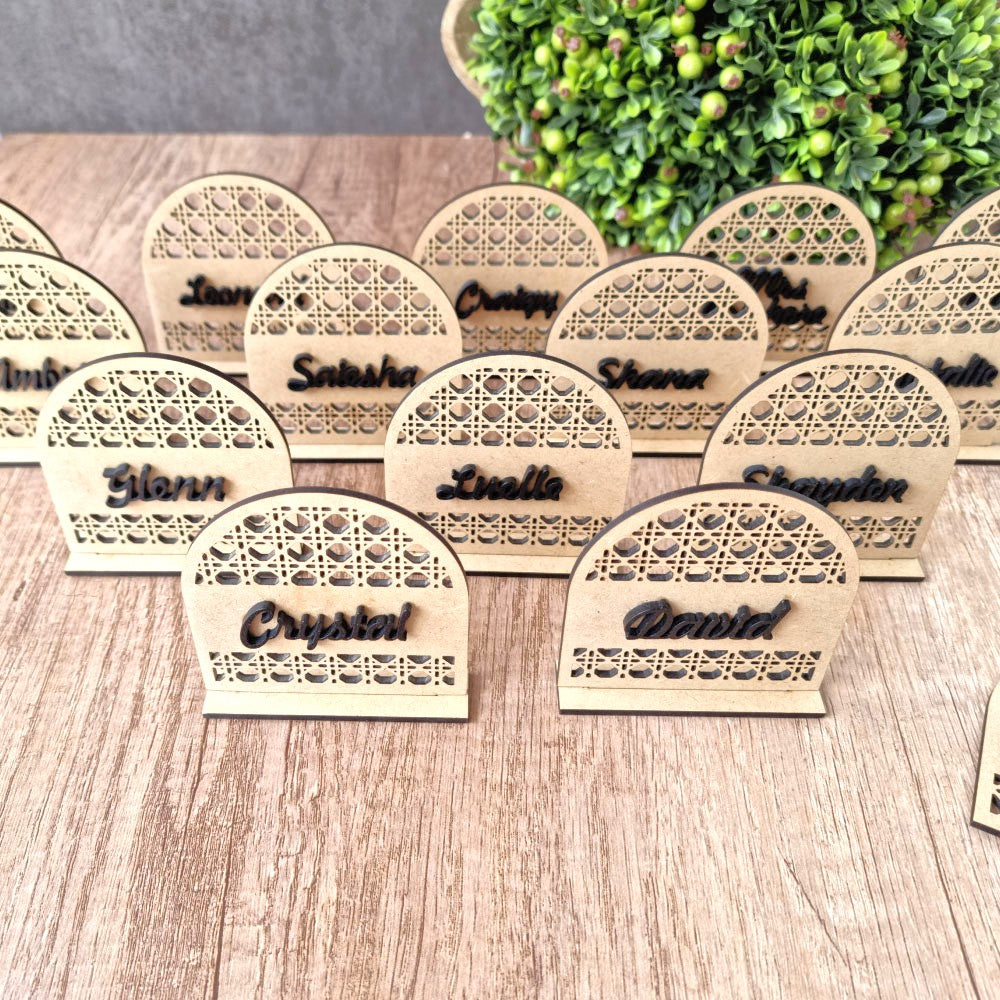 boho inspired name place holder