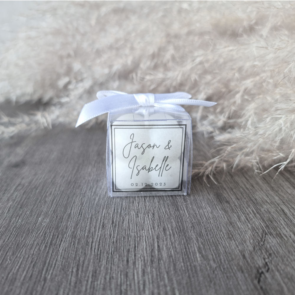 Miniature Bubble Candle Favour in a Gift Box 