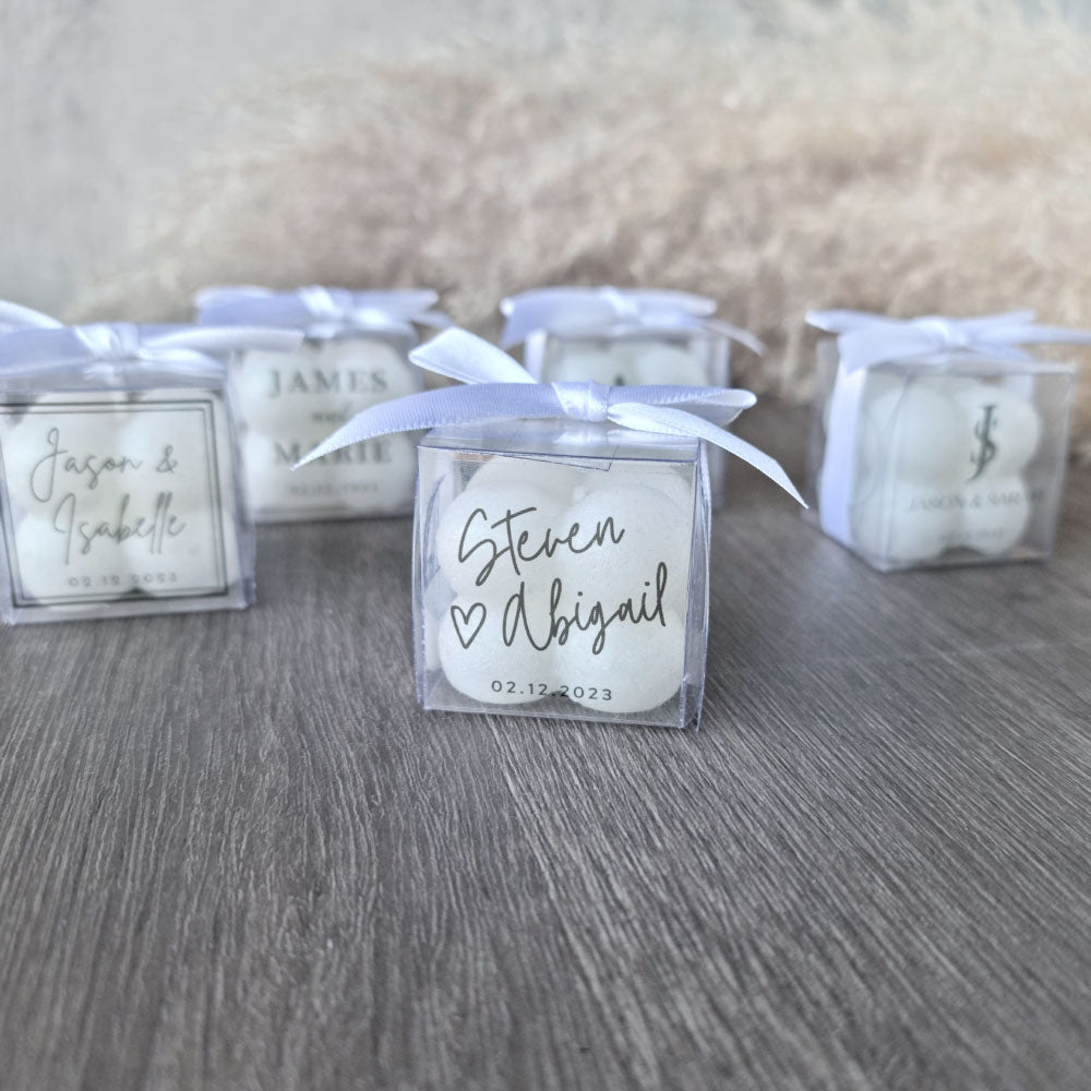 Miniature Bubble Candle Favour in a Gift Box 
