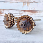 artisanal wooden protea