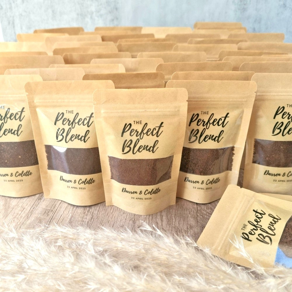 coffee favours with ground coffee