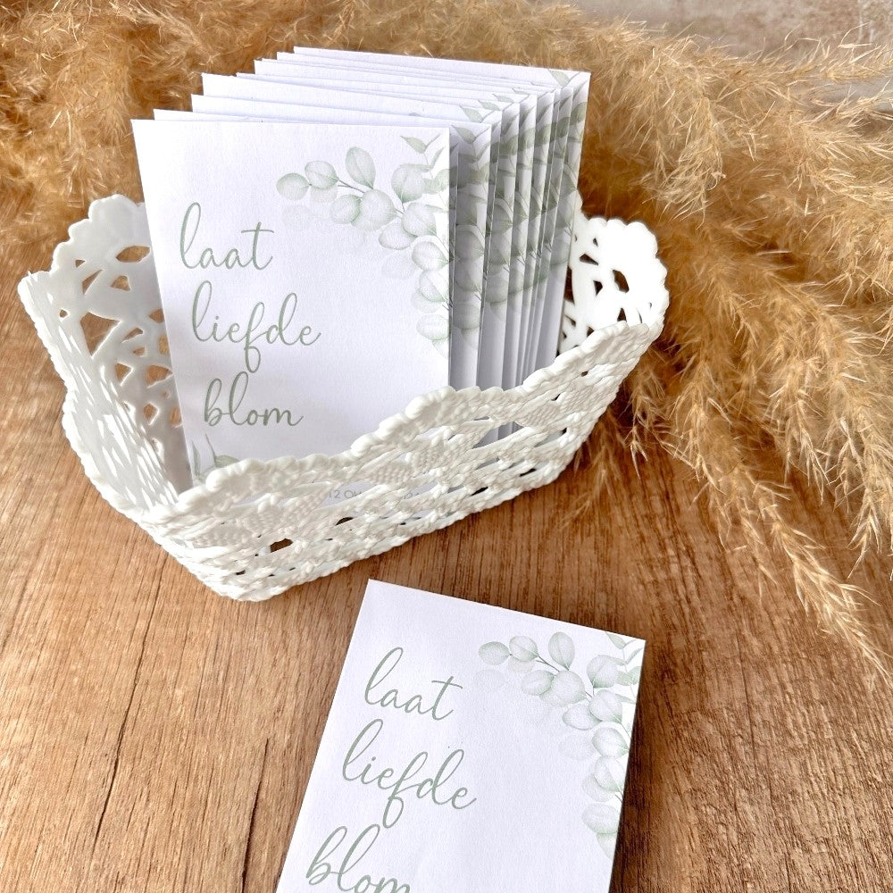 custom seed envelope thank you favours