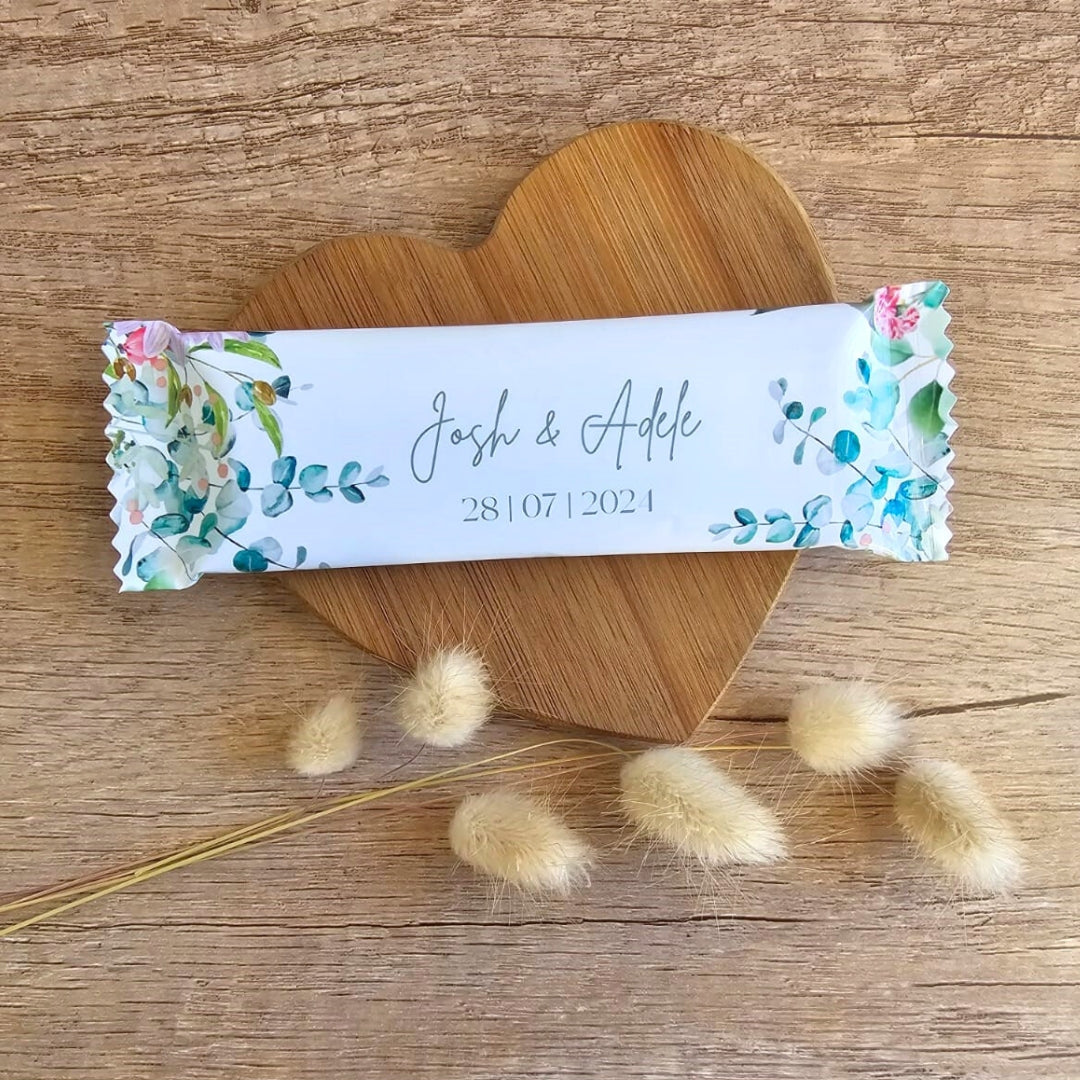 custom wrapped chocolate