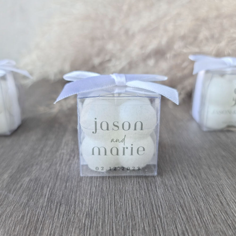 Miniature Bubble Candle Favour in a Gift Box 
