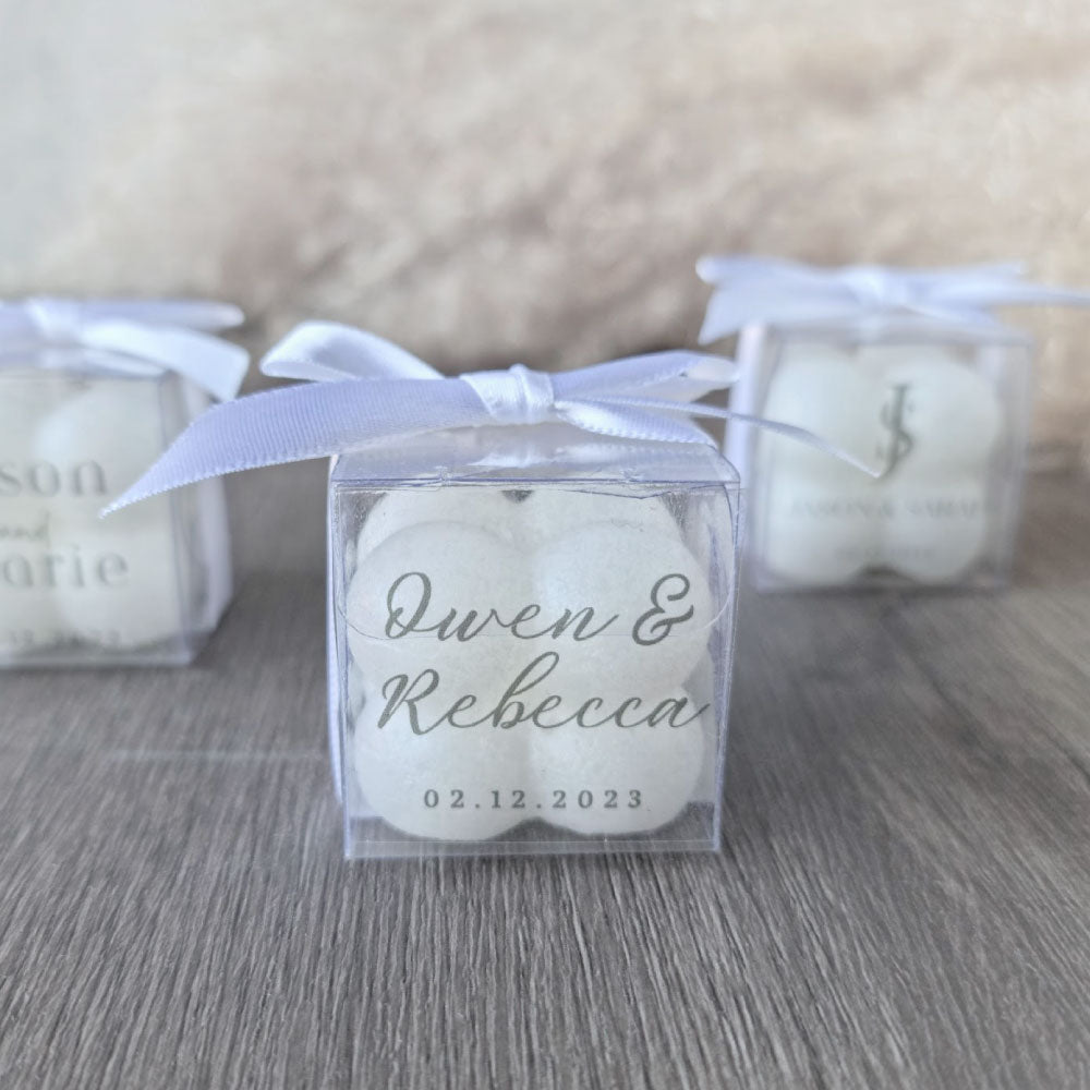 Miniature Bubble Candle Favour in a Gift Box 