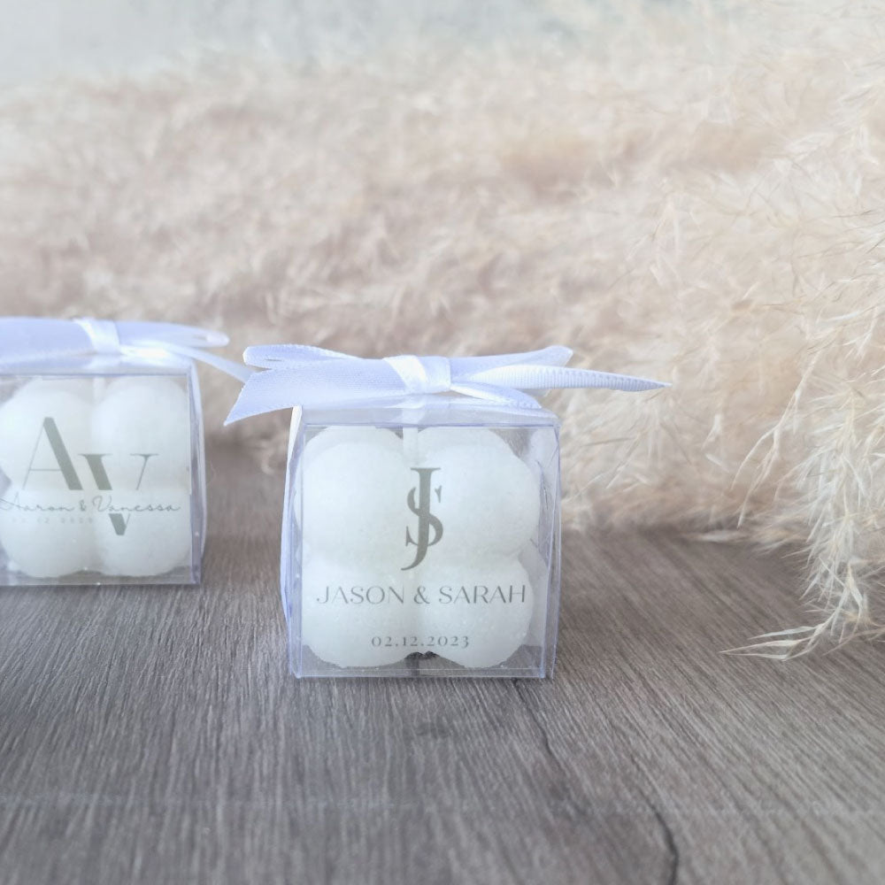 Miniature Bubble Candle Favour in a Gift Box 