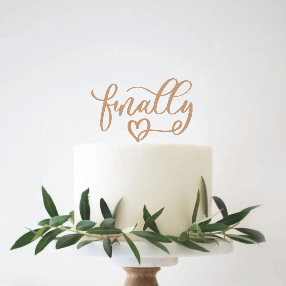 finally cake topper