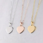 heart shaped pendant chain