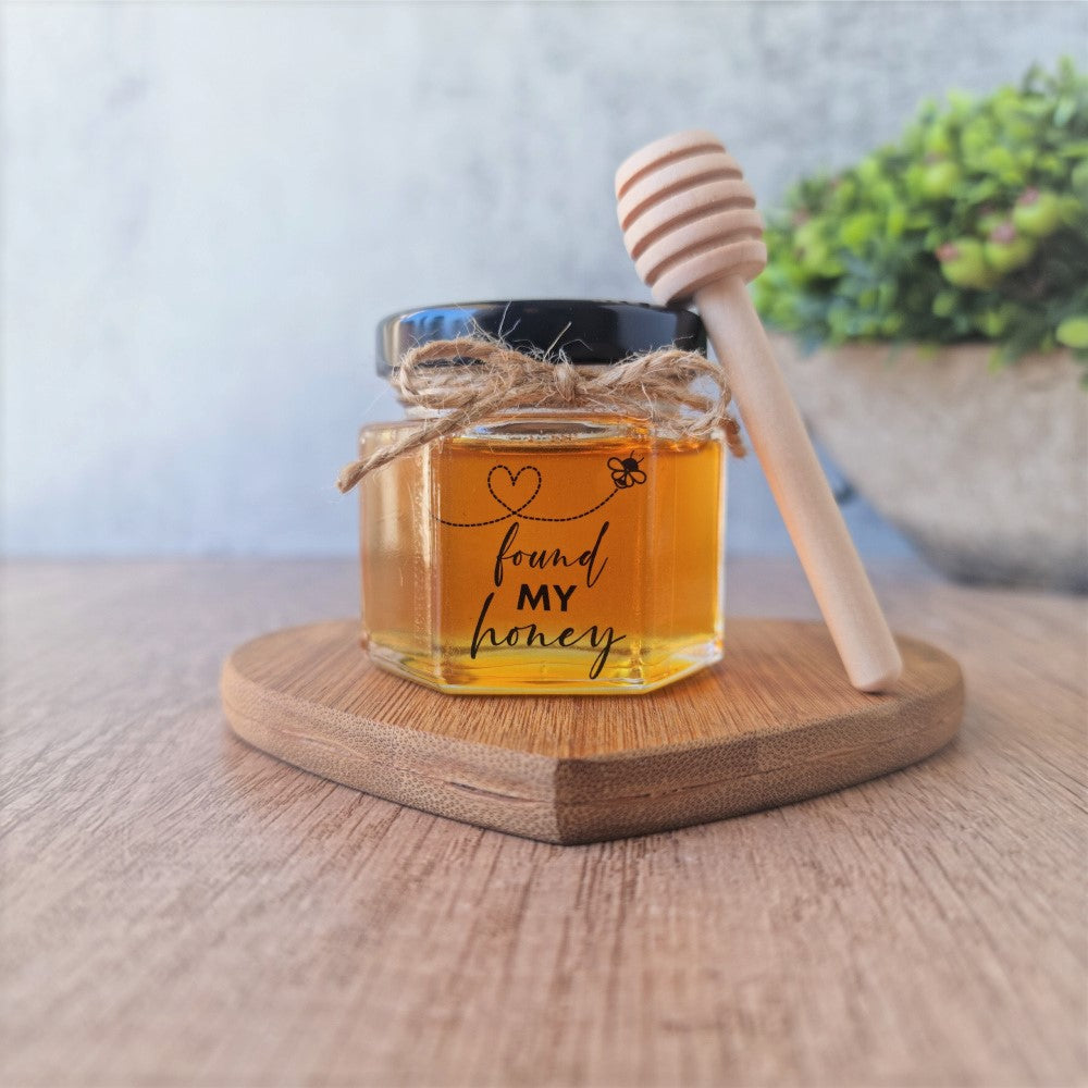 60ml honey jar favour with dipper